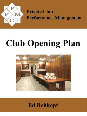 Club Opening Plan