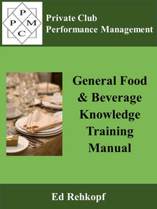 Training Manual - General Food and Beverage Knowledge