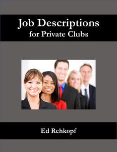 Job Descriptions for Private Clubs
